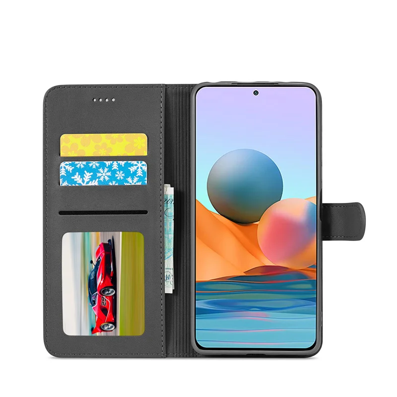 Чехол для Redmi Note 10 Pro Max кожаный Роскошный кошелек винтажный 11 чехол Note10T 10S чехлы