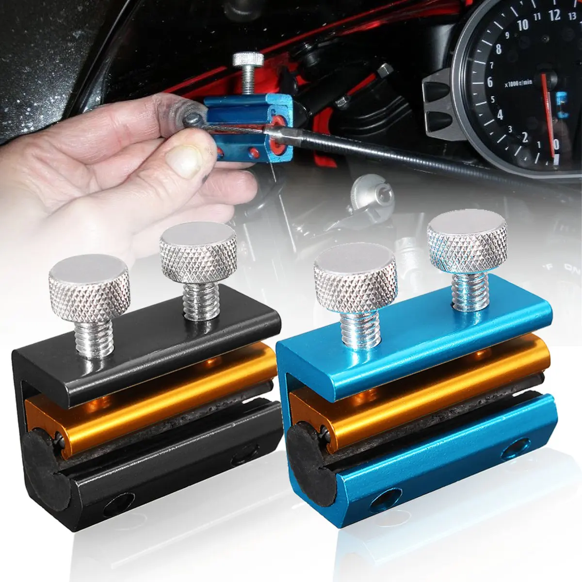 

1/2PCS Universal Motorcycle Aluminium Cable Lube Tool Lubrication Wire Oiler Brake line refueling Motorbike Brakes Parts