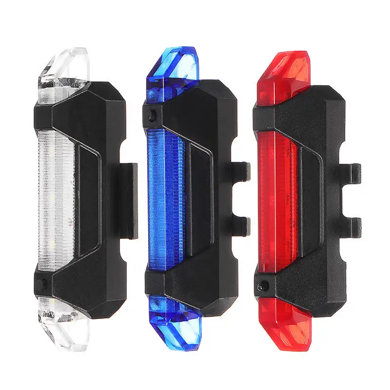 USB Rechargeable Waterproof Mountain Bike Lamp Warning Cycling Taillight LED Headlight Tail Light For Electric Scooter | Спорт и