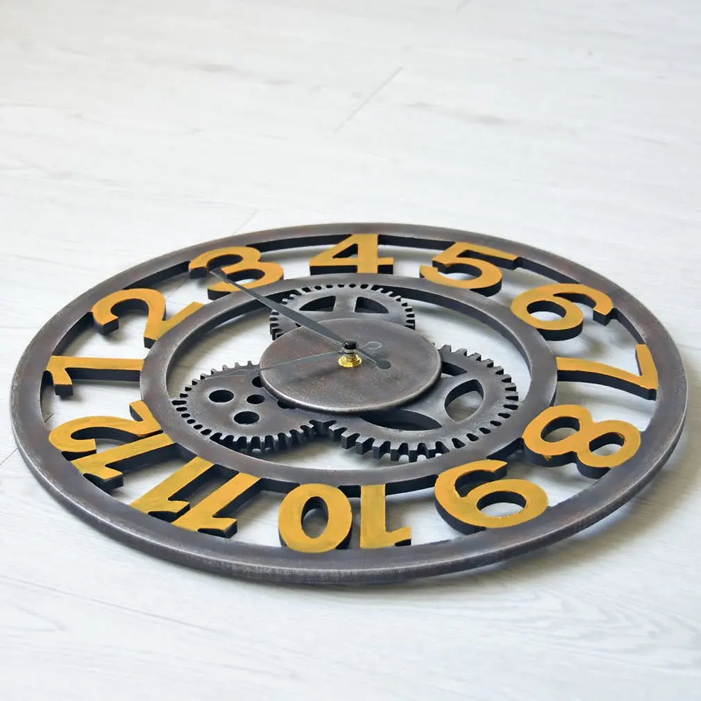 Настенные часы OUTAD в винтажном стиле настенные для гостиной спальни Настенный