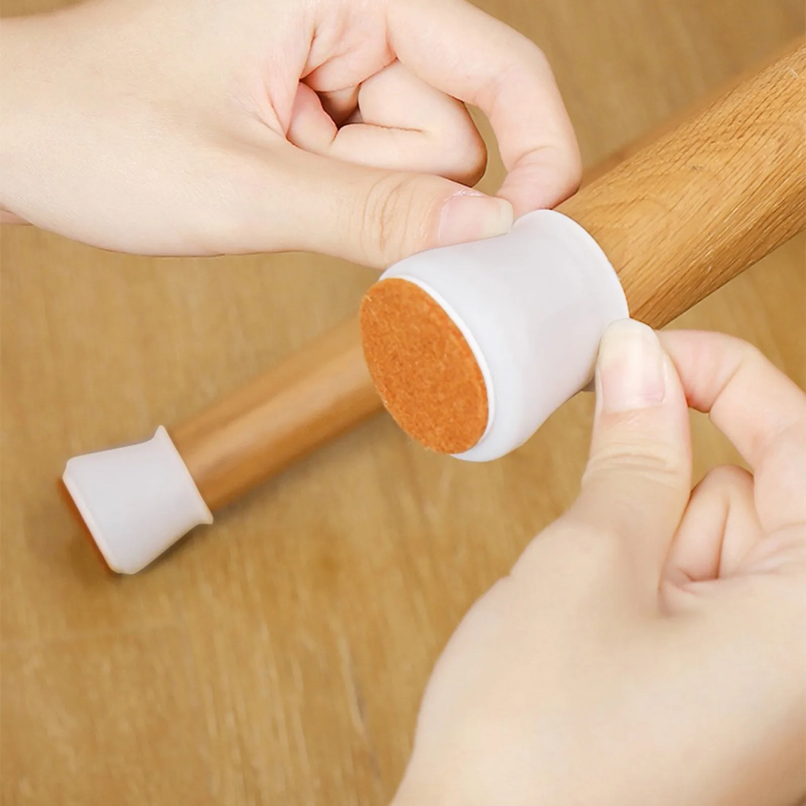 

Table Feet Cover Silicone Furniture Legs Wood Floor Protectors Non-slip Desk Chair Leg Pad Table Feet Cover Caps Table Accessory