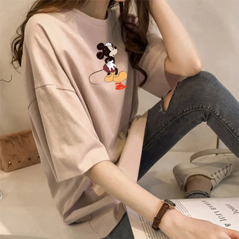 Милая футболка с Микки Маусом женская летняя рубашка коротким рукавом 2020 Новый