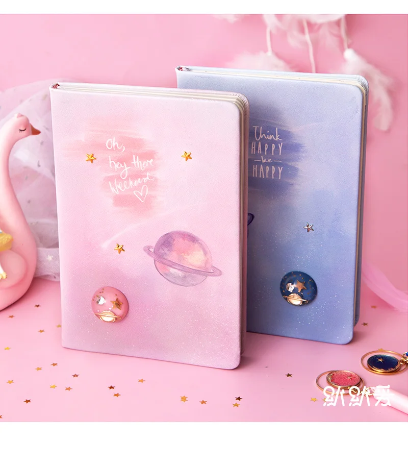 Loveиз Kawaii блокнот планета блокнот прекрасный планировщик книга розовый цвет книга блокнот для девочек канцелярские товары школьные принадлежности