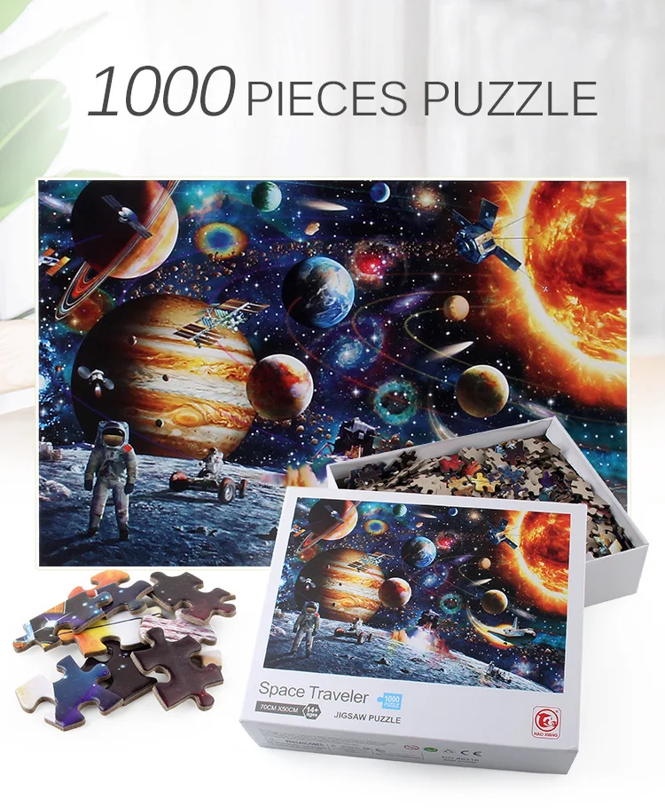 1000 штук паззл для взрослых космические звезды пазл сборка парпер Пазлы игрушки