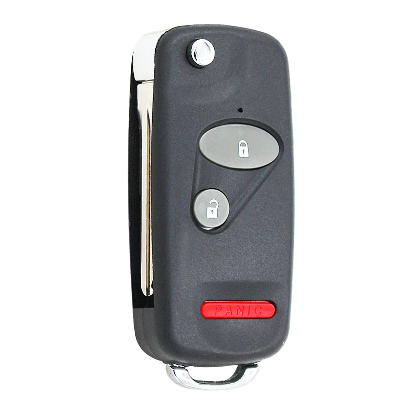 Замена 3 кнопки складной пульт дистанционного ключа оболочки чехол для Honda CR V 2 +