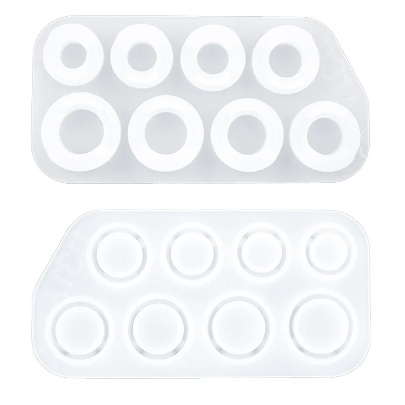 

Diy crystal drop ring pendant silicone mold cat curved cut ring mold set mirror