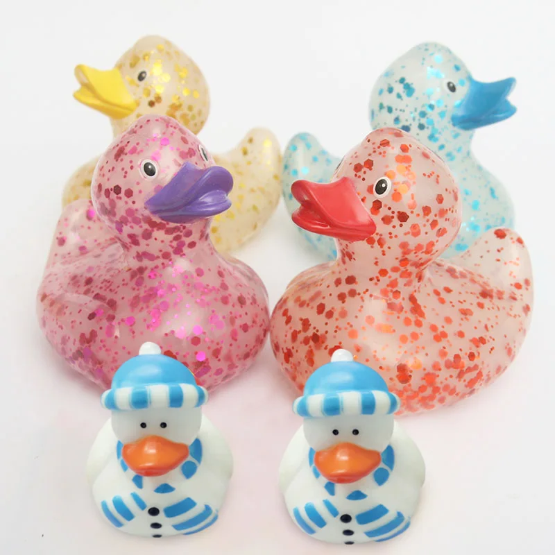 6 шт. детская Когнитивная плавающая игрушка с блестками Duckie безопасные и нетиоксичные материалы это может быть подарок на день рождения для ребенка