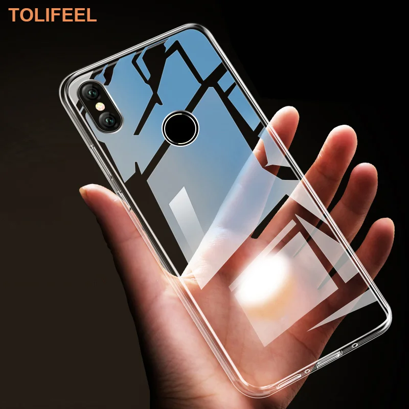 Силиконовый чехол TOLIFEEL для Xiaomi Redmi Note 5 тонкий прозрачный защитный мягкий