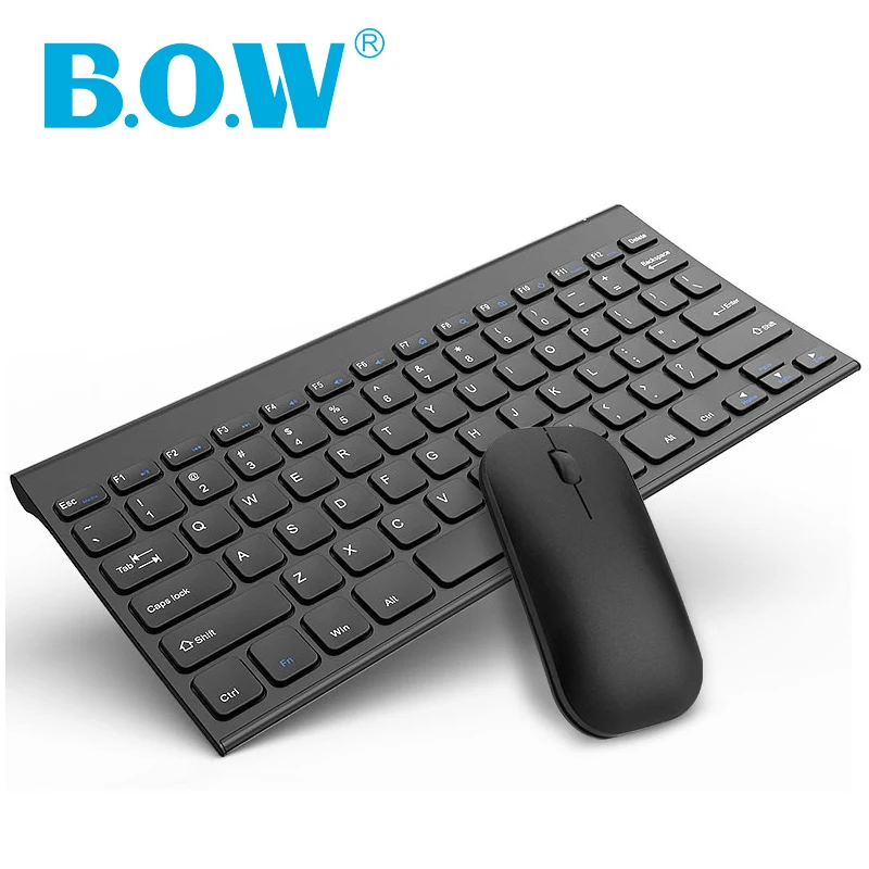 Mouse Combo For Pc,  78 Keys Small Keyboard 2.4ghz Connected Plug And Play Nano Usb Receiver