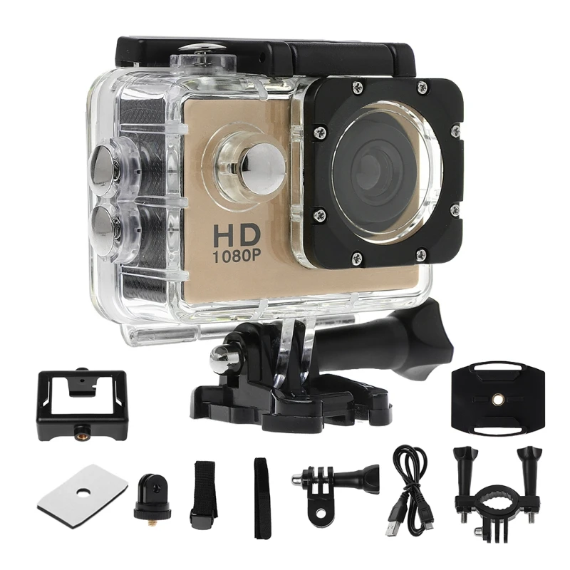 2022 New Waterproof Diving 1080P Helmet Cam Video Camcorder DVR DV Action Recorder Electronic Articles | Электроника