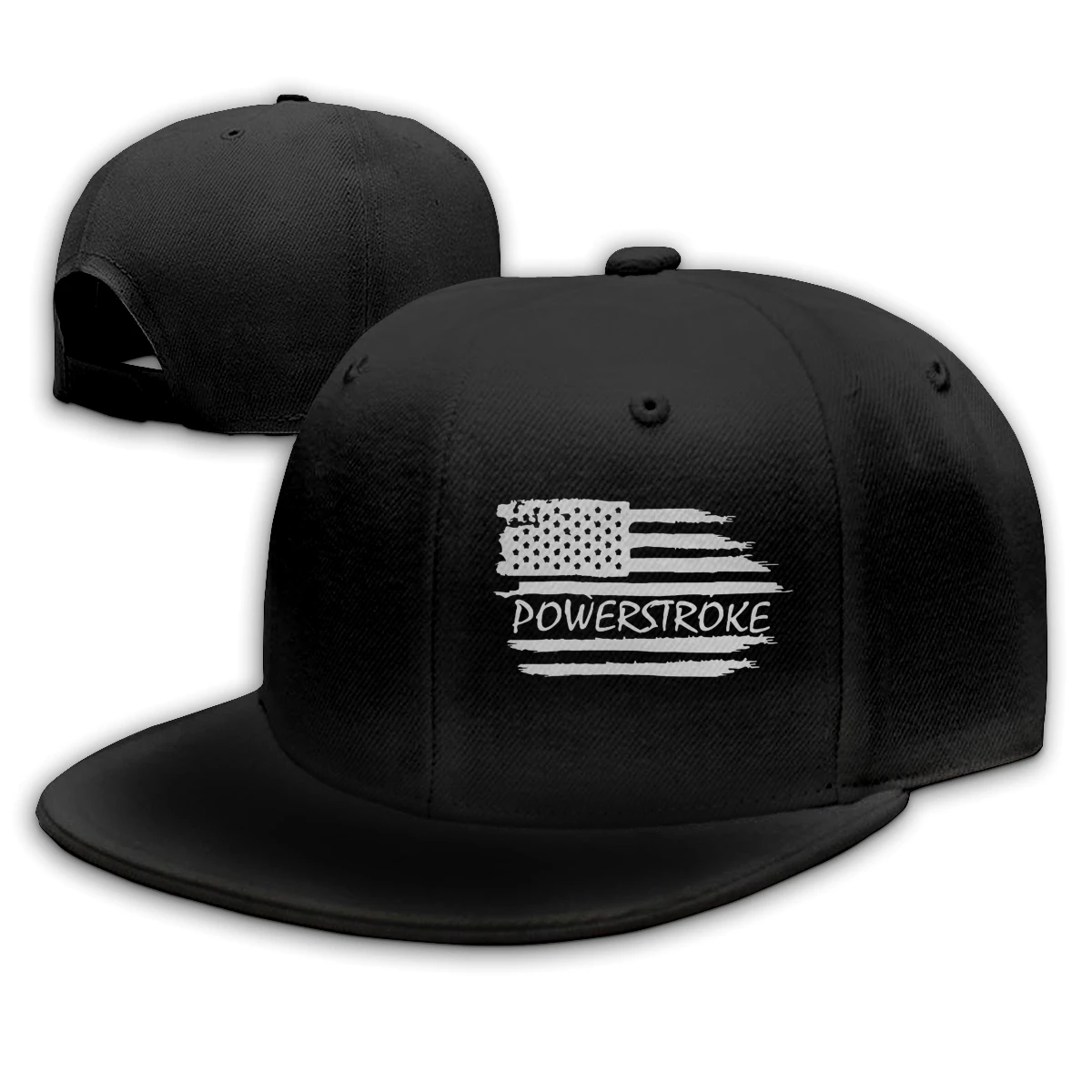 

American Flag-Powerstroke mans woman Fashionable breathable Hip hop caps