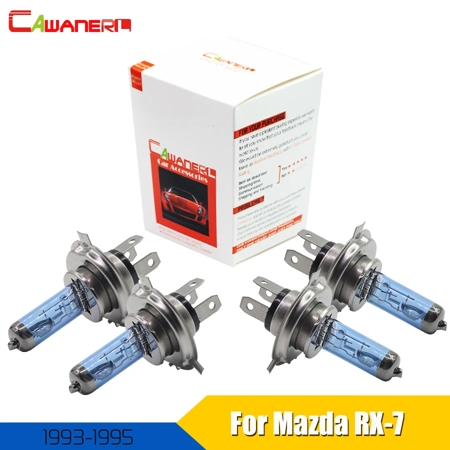 Cawaner 4X100W H4 Автомобильная галогенная лампа ближнего/дальнего света 4300K теплый