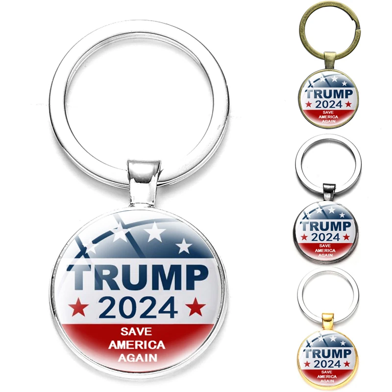 Цепочка для ключей с подвеской мужчин и женщин круглый брелок надписью Save America