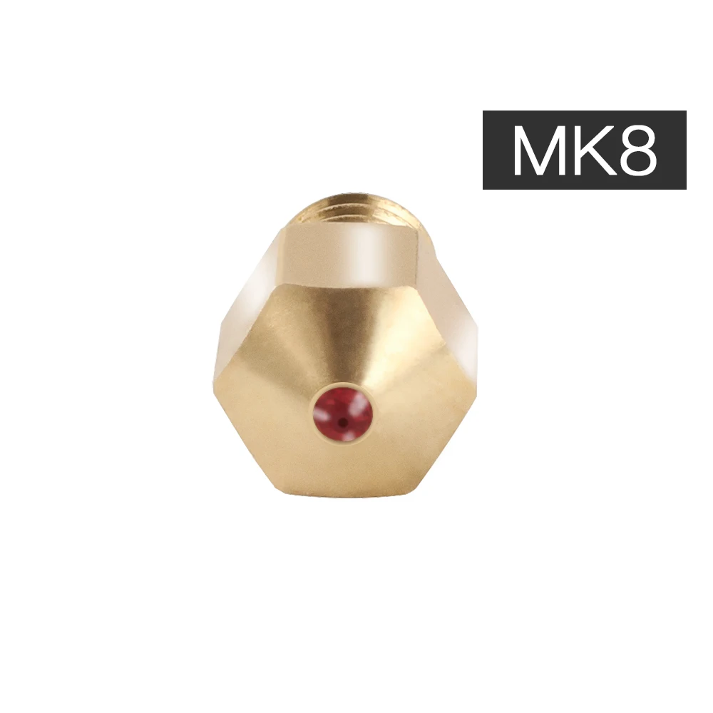 MK8 красный распылитель 1,75 мм сопла 0,4 мм высокотемпературный рубиновый MK8 сопло для PETG ABS PET PEEK нейлон PRUSA I3 ENDER CR10 Hotend