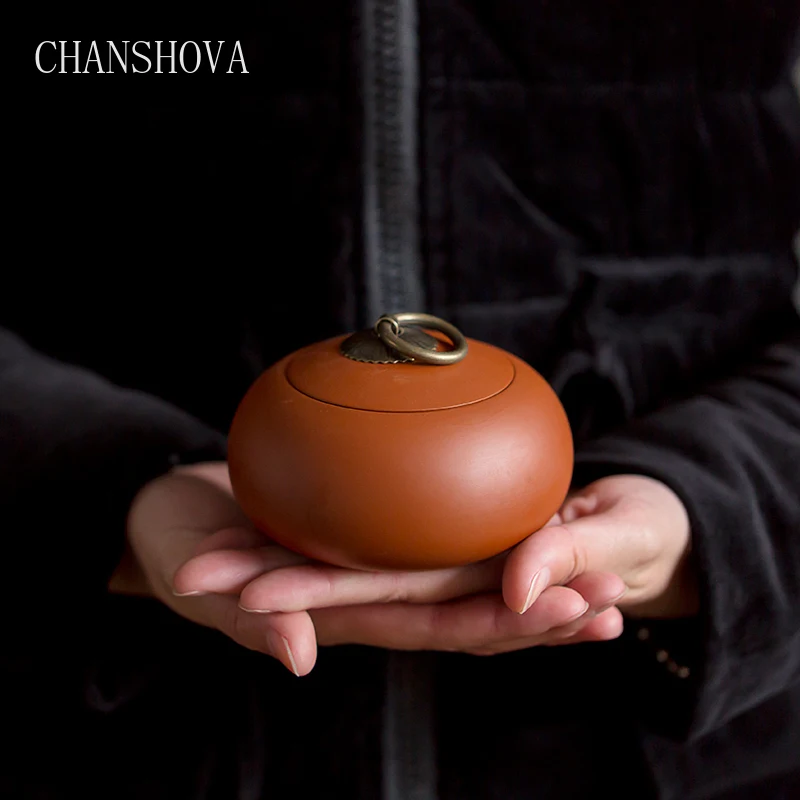 CHANSHOVA китайский Ретро ручной работы цветной глазурь фиолетовый глина чай Caddy