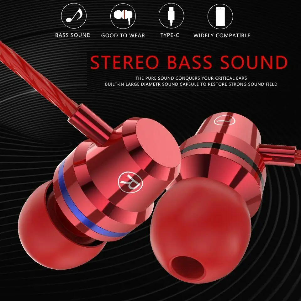 

G2 Wired In-ear Ergonomic Headphones With Noise Reduction Design Powerful High-end Features Composite Diaphragm HD Microphone