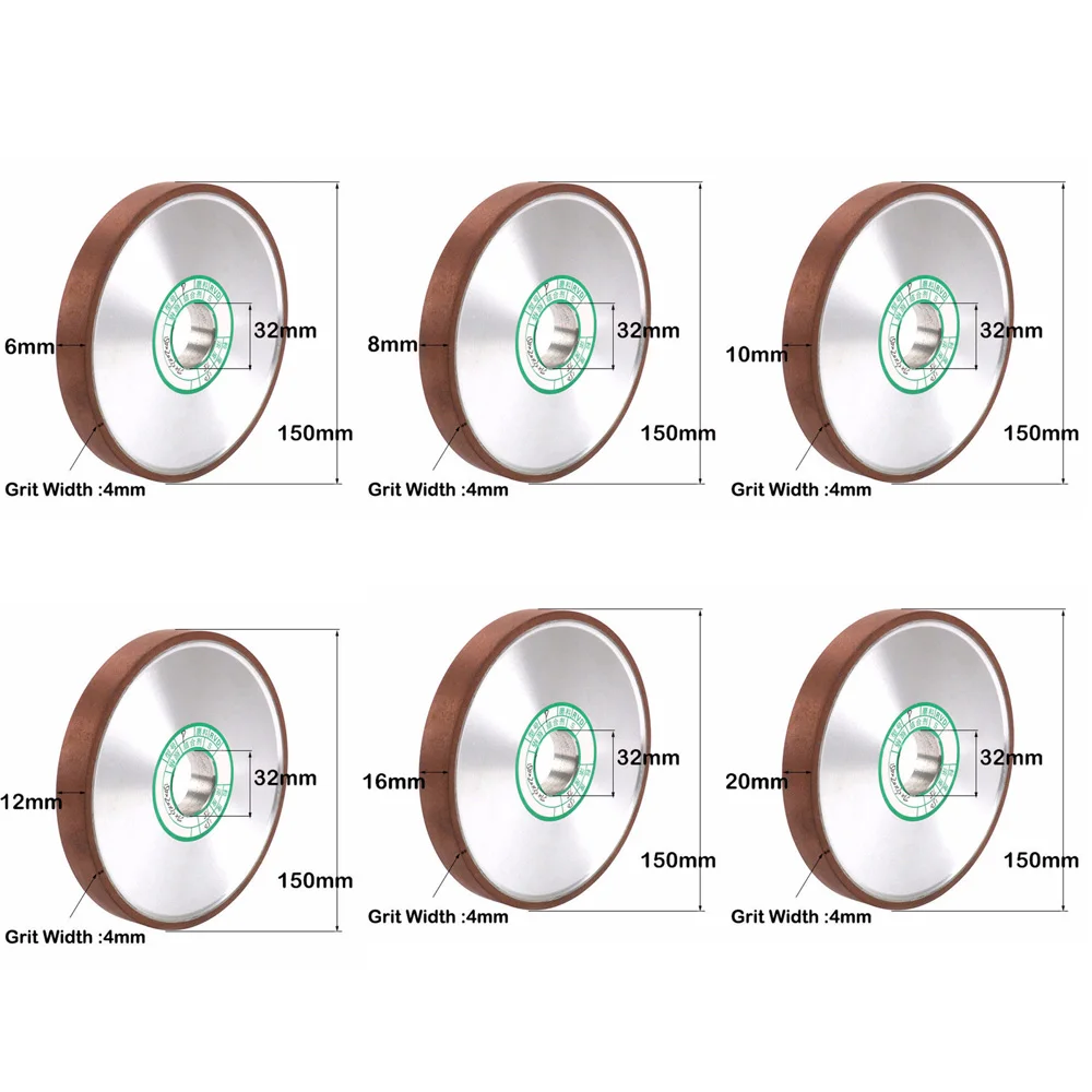 

150mm 6 Inch Diamond Grinding Wheel Disc Carbide Cutter Metal Grinder 5/4" Hole Not Easy To Sand, Long Service Life.