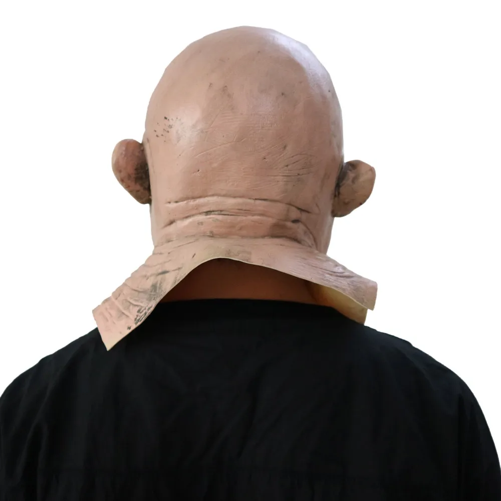 Вечерние праздничные товары латексная маска на Хэллоуин ужасающая с шапкой для