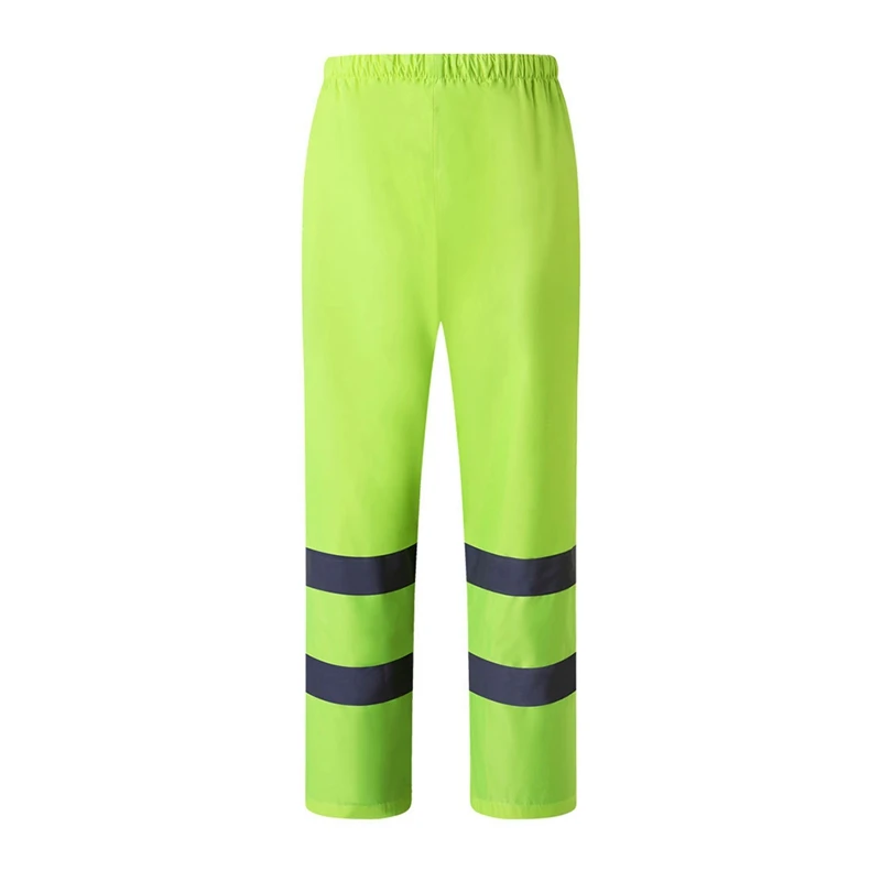 

Hooded Long Jacket Pants Suit High Visibility Windproof Waterproof Construction Raincoat Rainwear Outerwear Raincoat Pants Suit