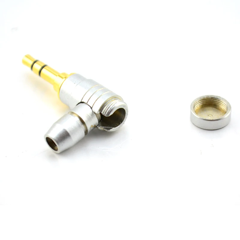 5pcs/lot 24K gold plated 3.5mm plug RCA Audio Connector Stereo Jack Plug soldering cable connector | Электроника