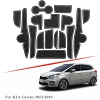 17pcs car styling for kia carens 2013 2019 latex gate slot pad interior door groove mat non slip dust mat interior accessories