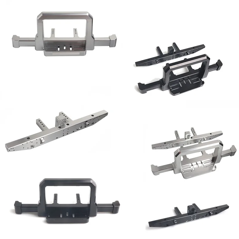 Для TRX4 алюминиевый бампер с отверстием для прицепа 1/10 RC автомобиля TRX-4 Запчасти