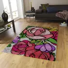 Цветочная защелка, крюк, подушка, смрнк, пакетик, Kussen, смрнк посылка пакет, подушка, Kussen Knooppakket, smyрнк, Haak Kussen, крюк с защелкой, ковер