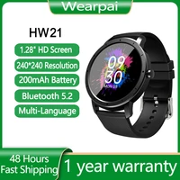 wearpai smart watch air hw21 heart rate monitor pedometer men women watches music control smartwatch mibro sports pk iwo 13 w66