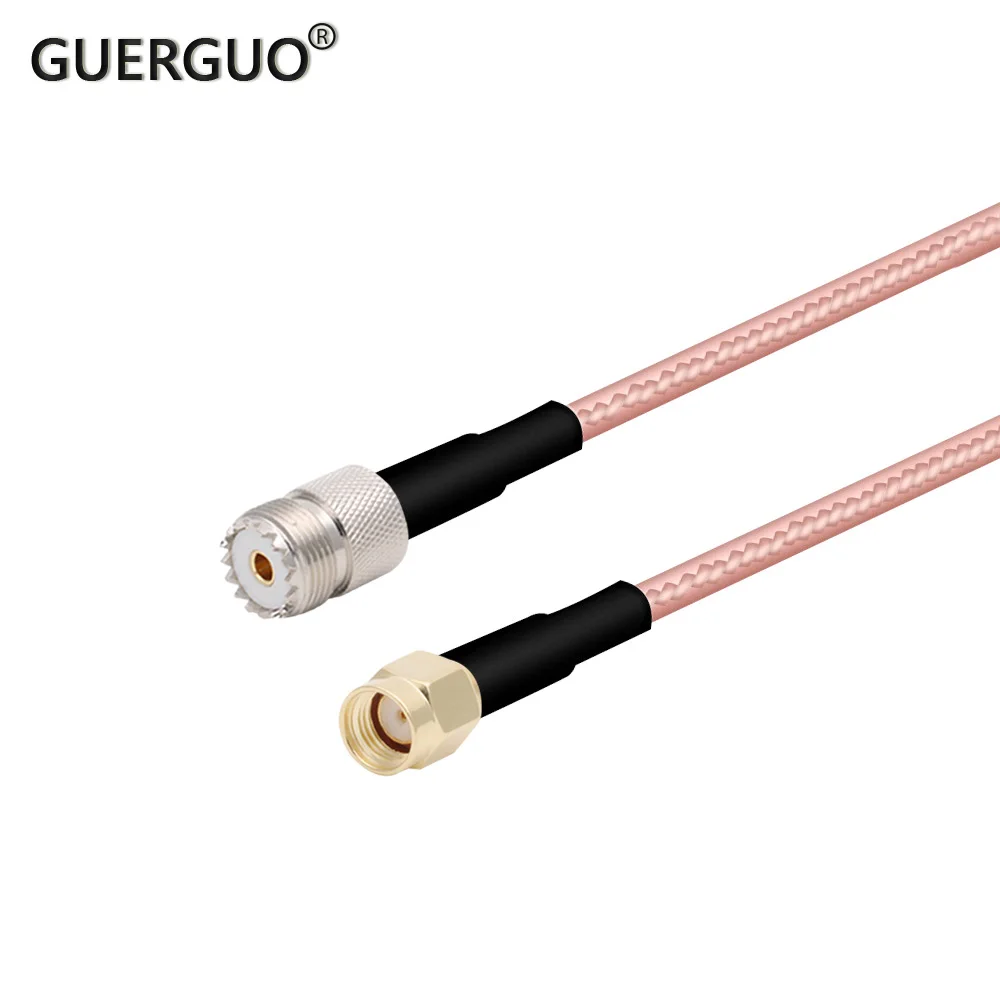 

UHF SO239 Female PL259 to RP SMA Male / SMA Male Plug Crimp Adapter RG316 Cable Jumper Pigtail