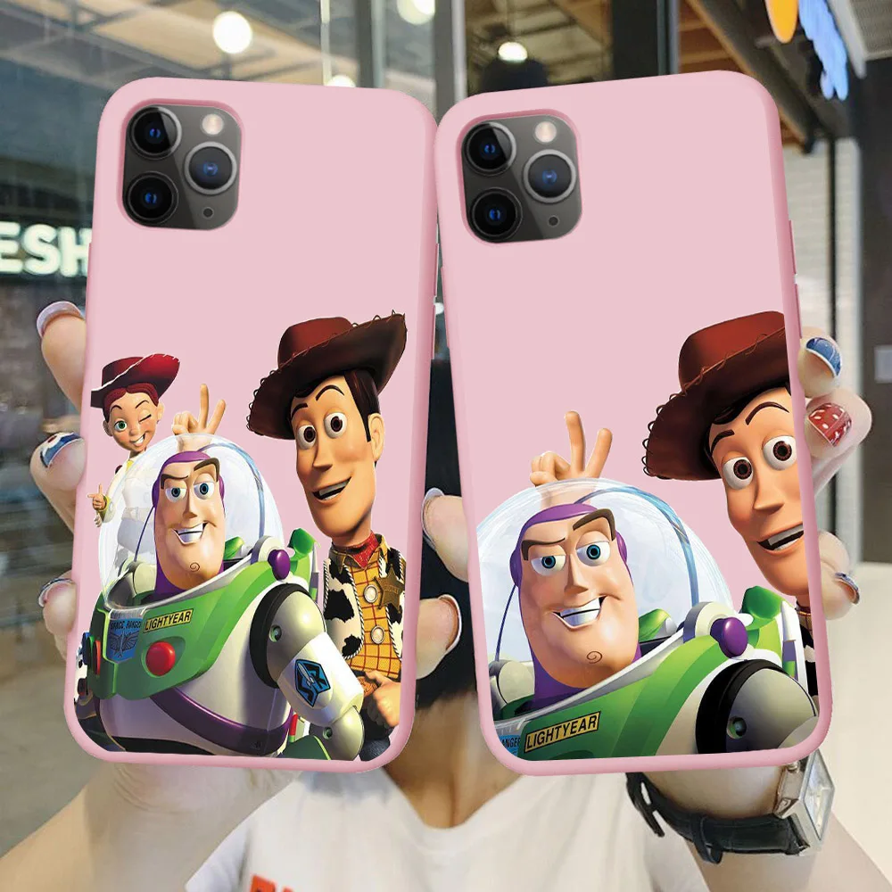 Toy Story 4 Woody Alien розовый мягкий силиконовый чехол для телефона iPhone 11 Pro MAX SE 5 6 6S 7 8Plus XR