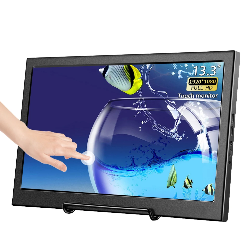 

Portable 15.6-inch touch screen monitor USB HDMI compatible computer touch monitor for ps4 switch xbox laptop Raspberry Pi 400