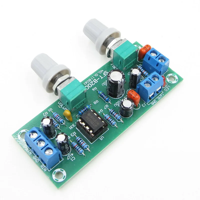 Новинка DC 12V-24V низкочастотный фильтр NE5532 процесс сабвуфера предварительный