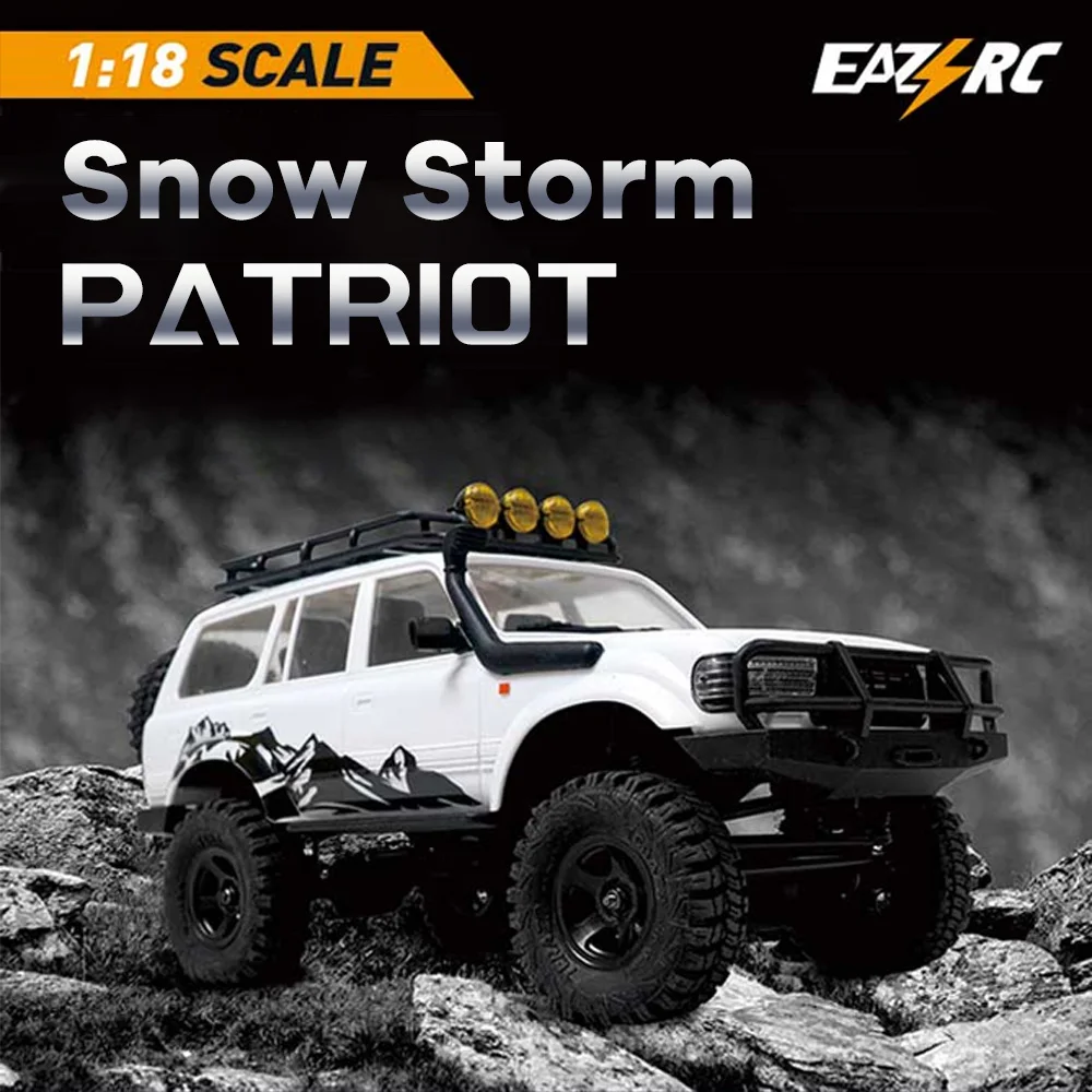 EAZYRC PATRIOT RC автомобиль 1:18 2 4 ГГц 4WD модель Snow Storm гусеничный горный багги игрушки с