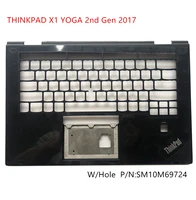 new original for lenovo thinkpad x1 yoga 2nd gen 2017 palmrest upper case keyboard bezel cover wfpr sm10m69724