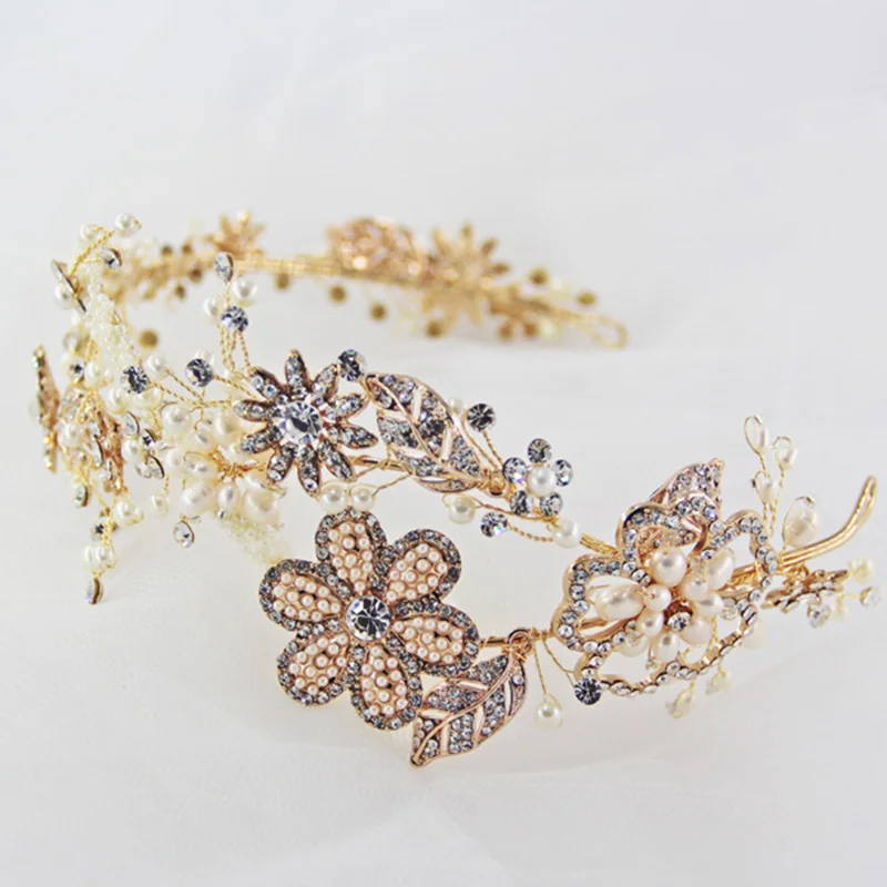 Дешевые Свадебные короны и тиара свадебные аксессуары для волос пышная королева
