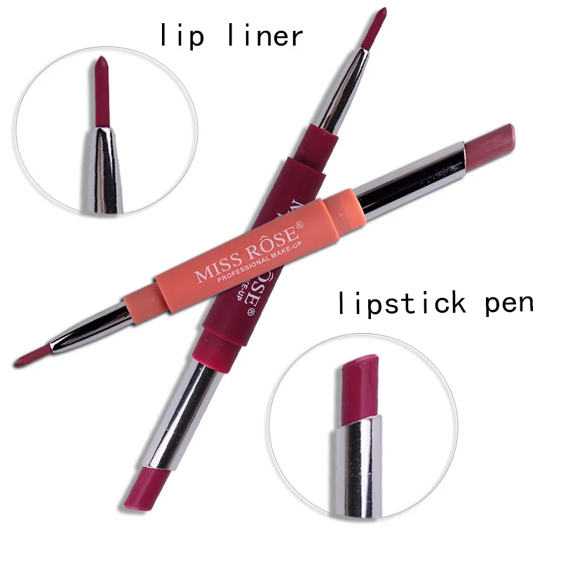 

Miss Rose 20 Colors Long-lasting Lip Liner Matte Lip Pencil Waterproof Moisturizing Lipsticks Makeup Contour Cosmetics