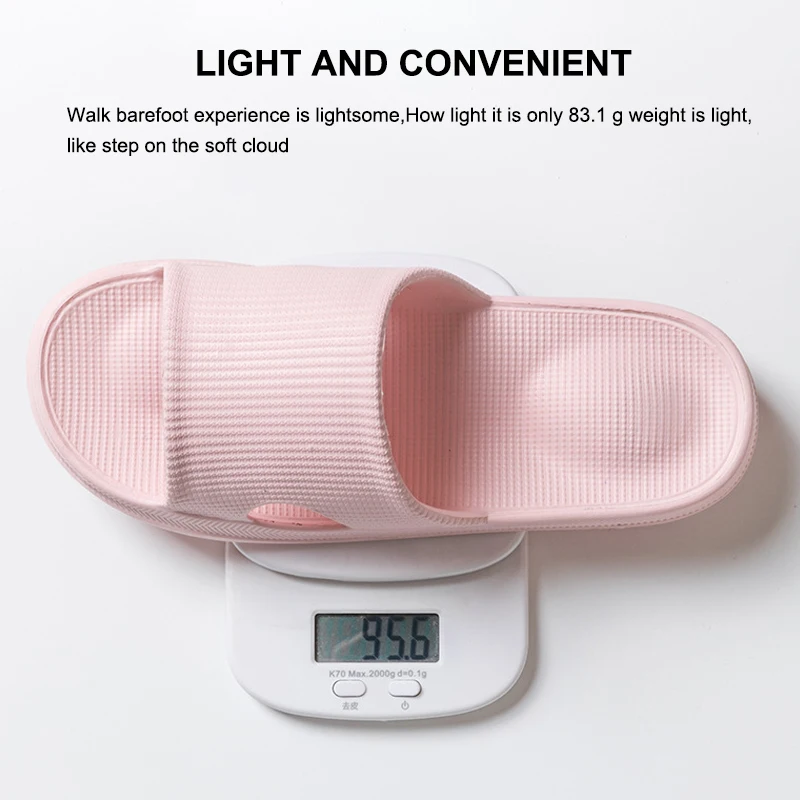 

Women EVA Indoor Slippers Non-slip Massage Slippers Light Women House Bath Shoes Man Waterproof Sandals Slides Bathroom