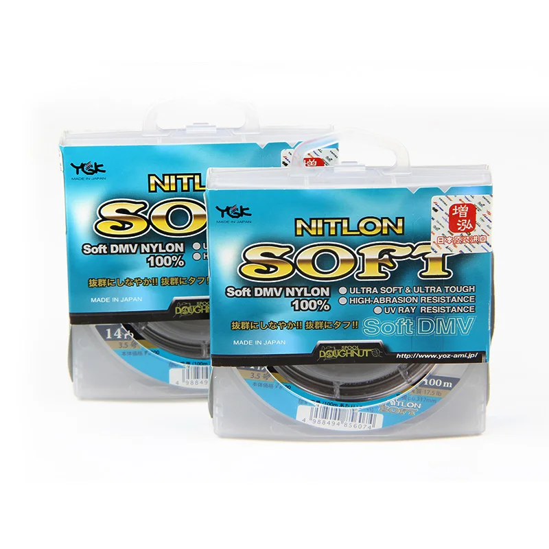 Мягкая рыболовная леска YGK NITLON чувствительная и гладкая мягкая нейлоновая для