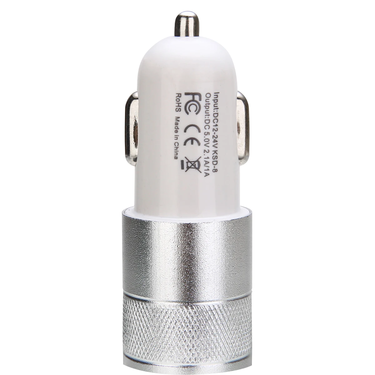White Для смарт мобильный телефон 2.1A Mini Dual 2 Порты и разъёмы Переходник USB для зарядки в машине 12 V/24 V автомобильный сигаретный прикуриватель Mayitr - Название цвета: White