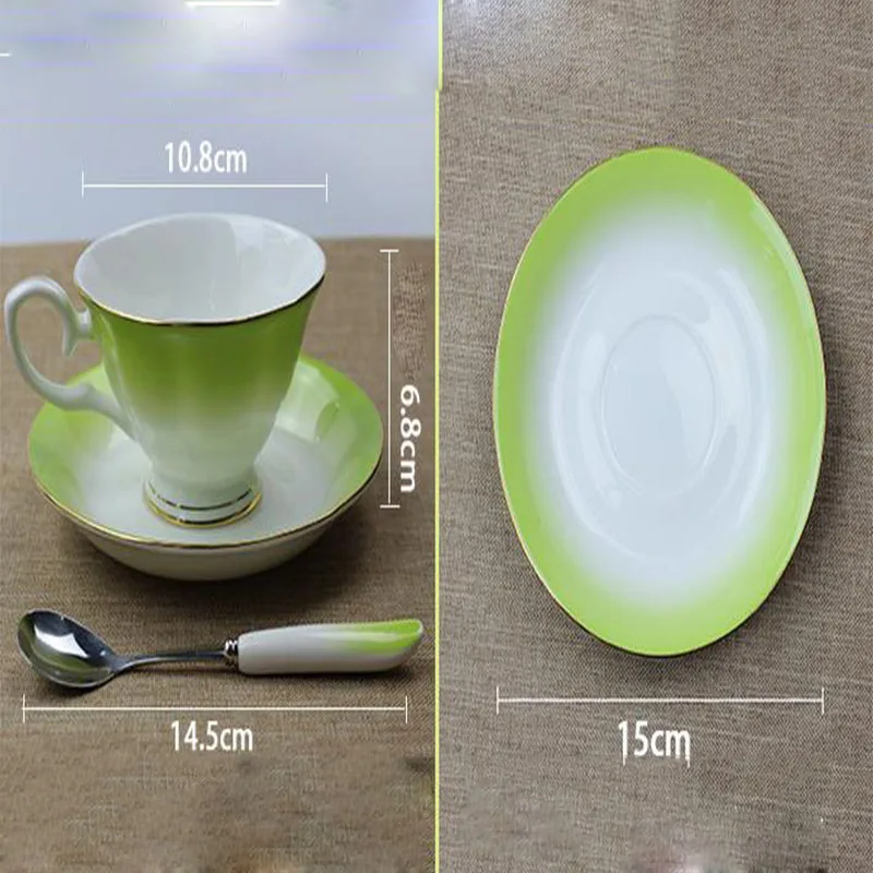 Европейский керамический набор чашек кофейная кружка креативная градиентная