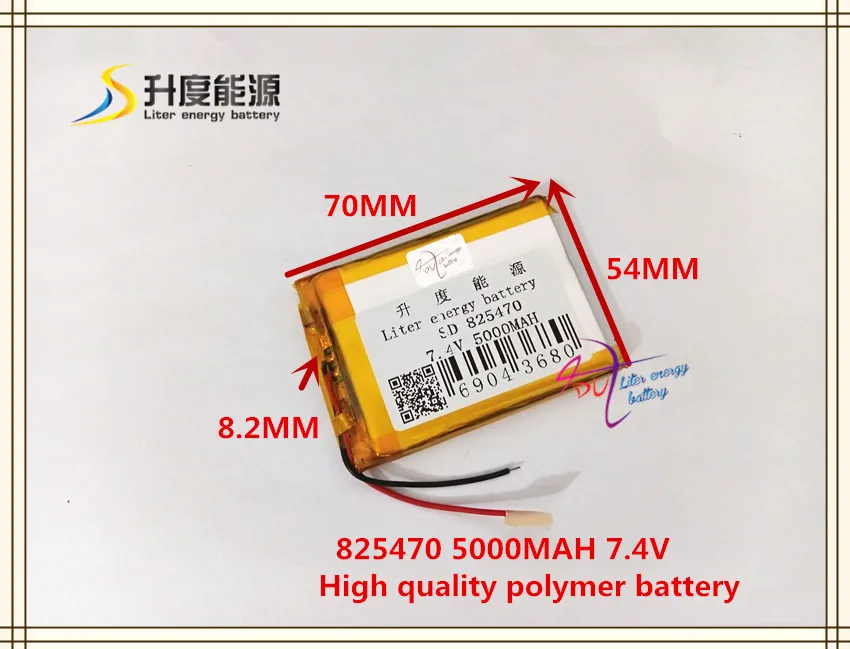 7,4 V 5000mAH 825470(полимерный литий-ионный/литий-ионный аккумулятор) для планшета Дополнительный внешний аккумулятор Колонка для сотового телефона