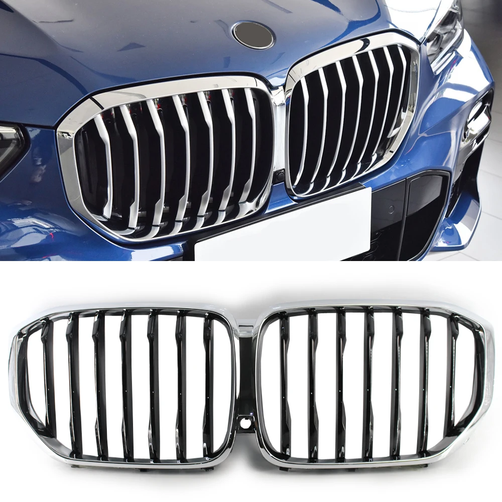 

New X5 Car Front Kidney Grill Racing Grills For BMW X5 G05 2018-2020 Racing Mesh Grills Car Accessories