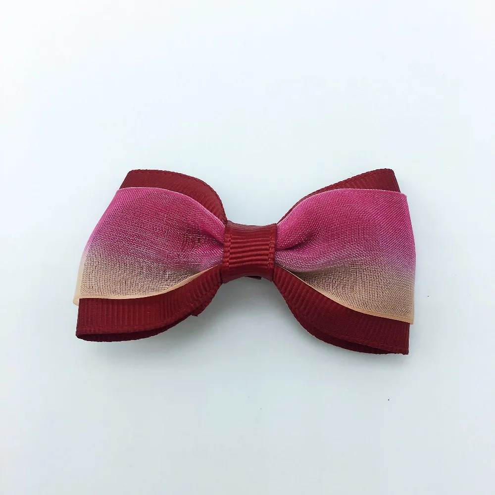 20 шт./лот твердого Бутик Grosgrain ленты для девочек с маленьким бантом; резинка для волос, обтянутая тканью; зажим для галстука лента для волос, бабочка Сделай Сам DIY бигуди для волос Аксессуары Лучший подарок