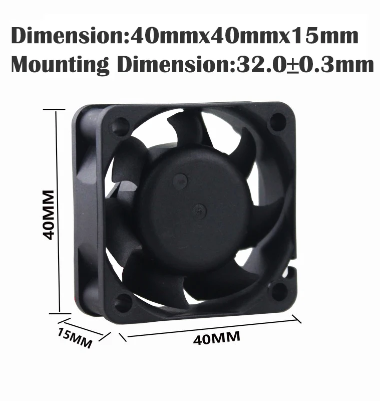 5 шт. Gdstime DC 12 В 2Pin 4 см 40 мм 4015 40x40x15 Бесщеточный вентилятор охлаждения постоянного