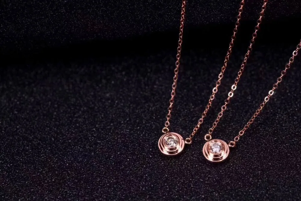 

YKD202 Silver 925 Necklace with Core Zircon Natural Crystal Necklace