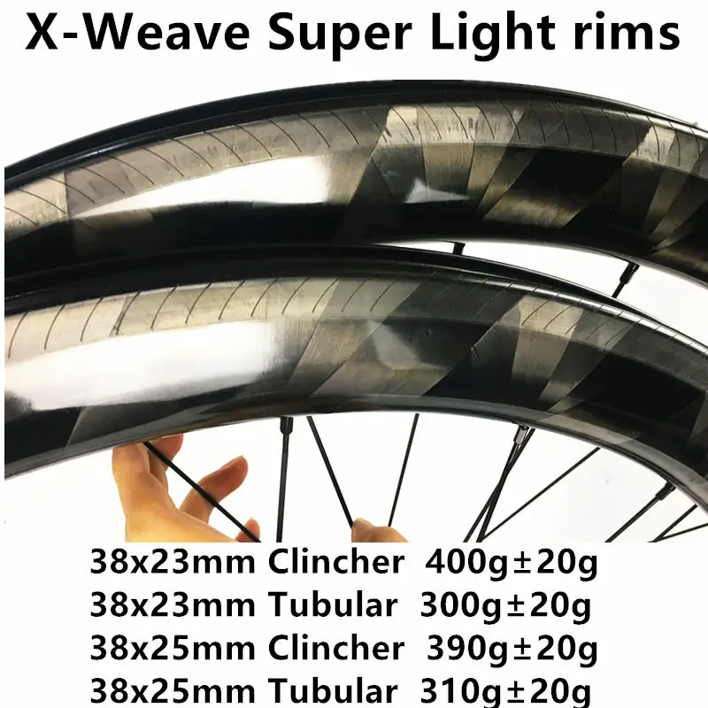 T800 X-Weave супер светильник обода 30 мм 35 мм 38 мм 45 мм 50 мм 60 мм диски из углеродного сплава 700c карбоновое Велосипедное колесо T1000 шоссейное Велосипедное карбоновое колесо