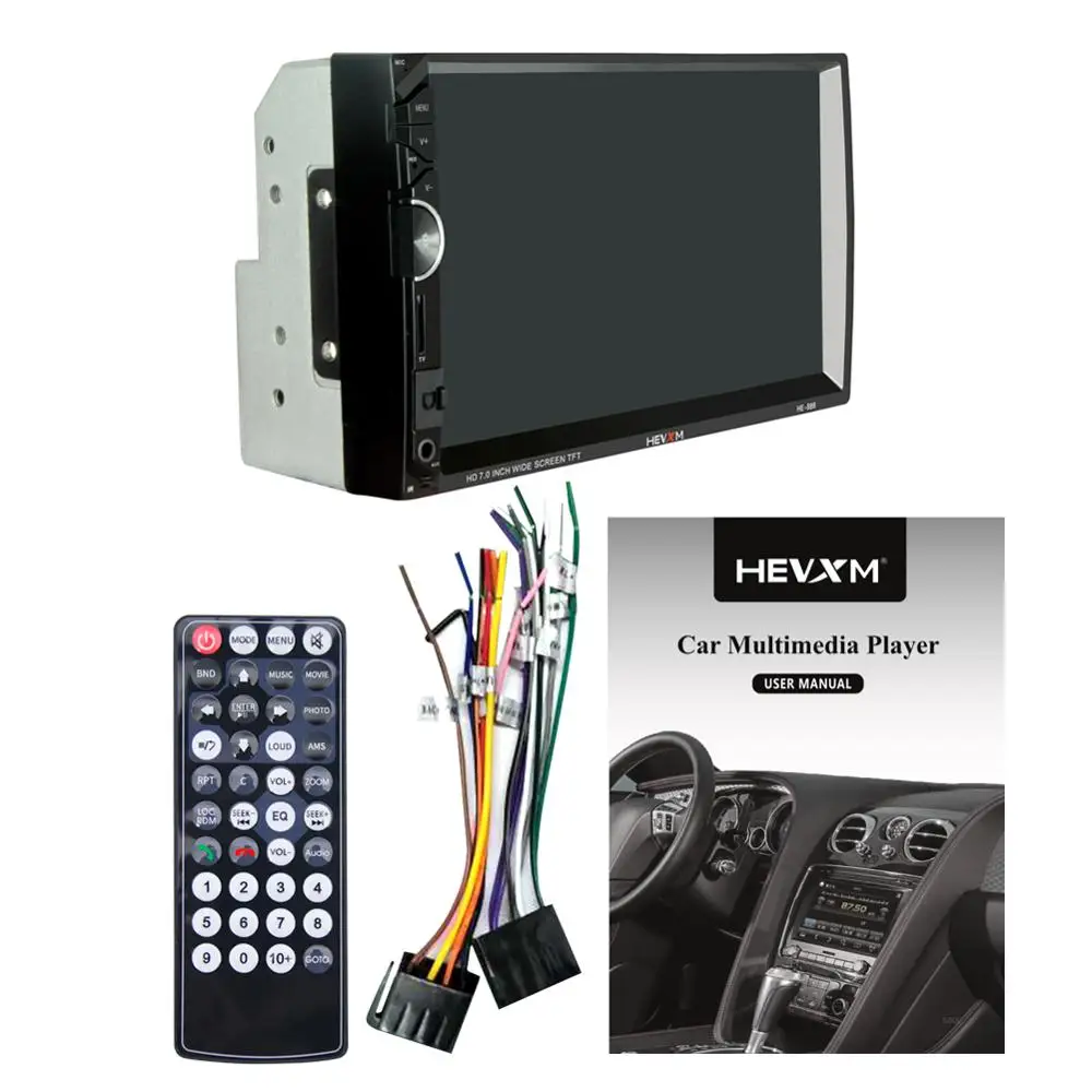 

Car Multimedia Player with IOS/Android Mirror Link Bluetooth Autoradio 2 Din 7" Touch Screen MP5 TF USB Radio