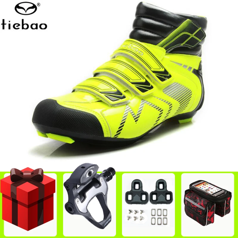 Tiebao зимняя дорожная велосипедная обувь велосипедные кроссовки для езды на