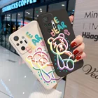 Чехол для телефона Redmi Note10 Pro с мультяшным медведем для Xiaomi Redmi Note 10 9 Pro 11 8 9S 10S Poco M4 Pro X3 NFC 9C 9A 9T