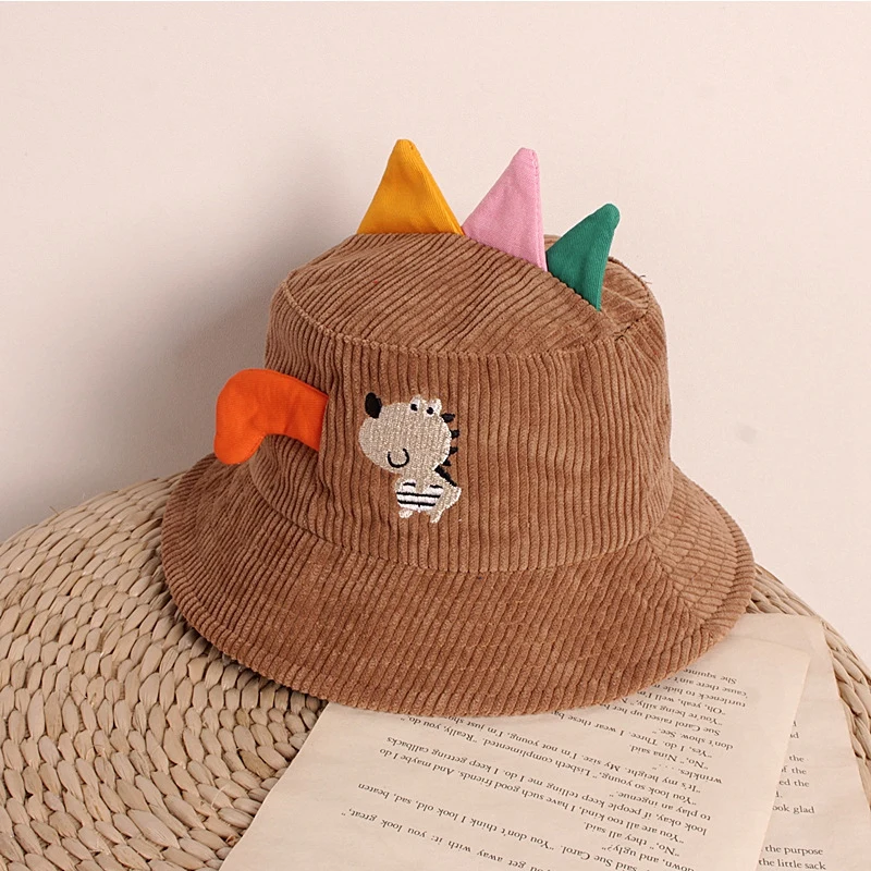 

LYF_Autumn Baby Boys Girls Toddler Cartoon Animal Print Bucket Hats Caps Sun Headwear